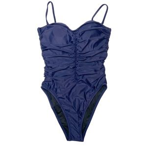 J. CREW Ruched Sweetheart One Piece Swimsuit